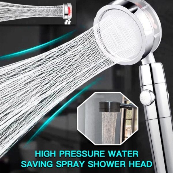 Turbocharged High-Pressure Shower Head: Spa Power, Water Savings & Pure Water! 💦