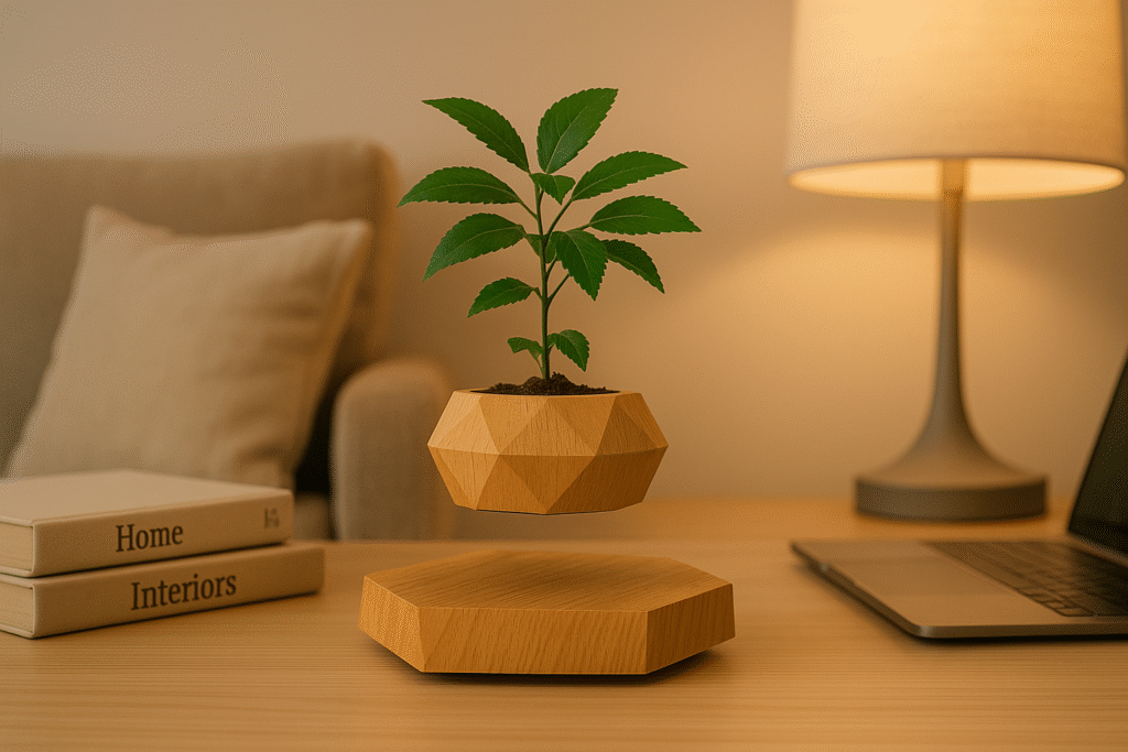 Magnetic Levitating Flower Pot