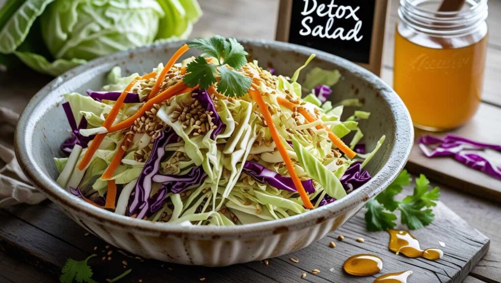 Crunchy Cabbage Detox Salad