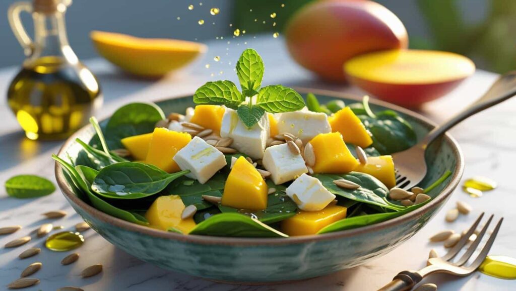 Mango Spinach Summer Salad